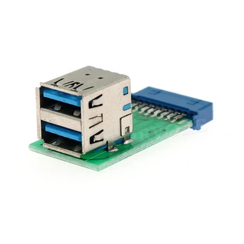 Double decker USB 3.0 Hub 19pin header to Dual USB3.0 A Female Port Converter Card
Double decker USB 3.0 Hub 19pin header to Dual USB3.0 A Female Port Converter Card