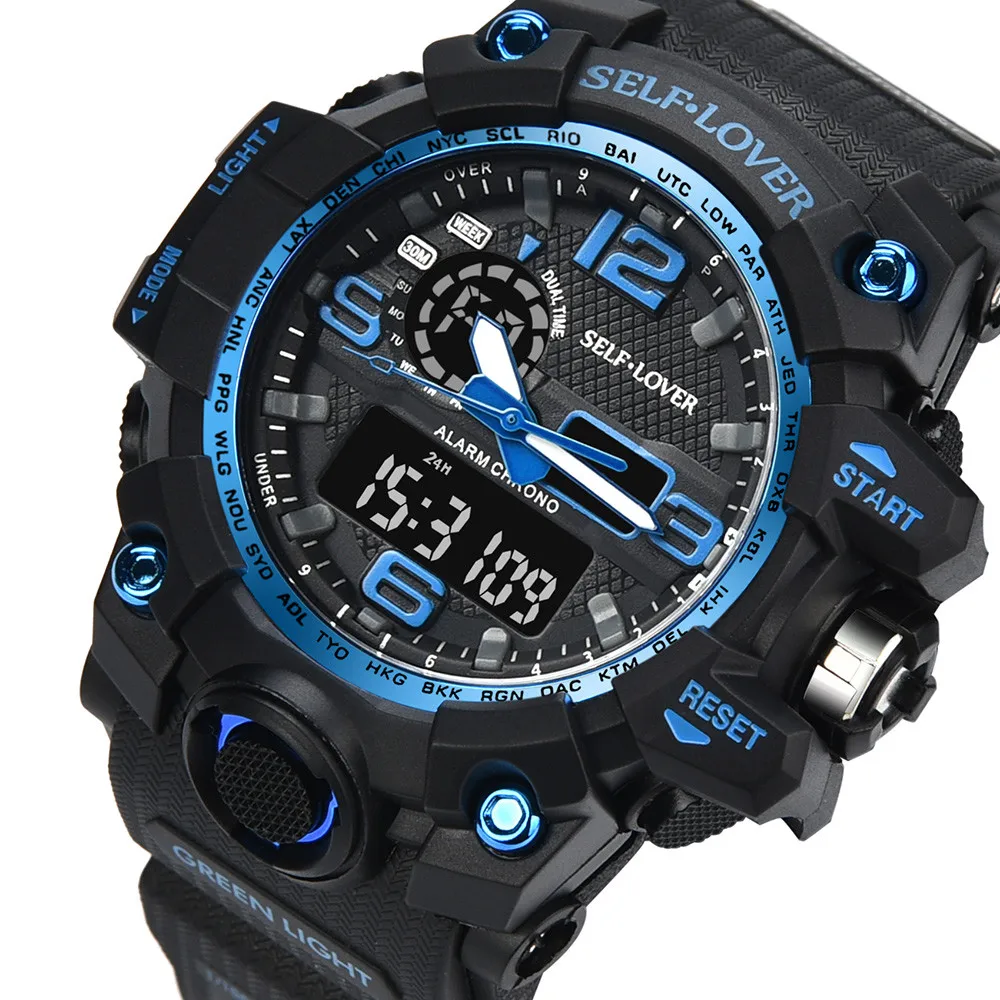 Fashion Hot Men Watch Men Sport Dual Display Analog Digital LED Electronic Wrist Watches New 129
Fashion Hot Men Watch Men Sport Dual Display Analog Digital LED Electronic Wrist Watches New 129