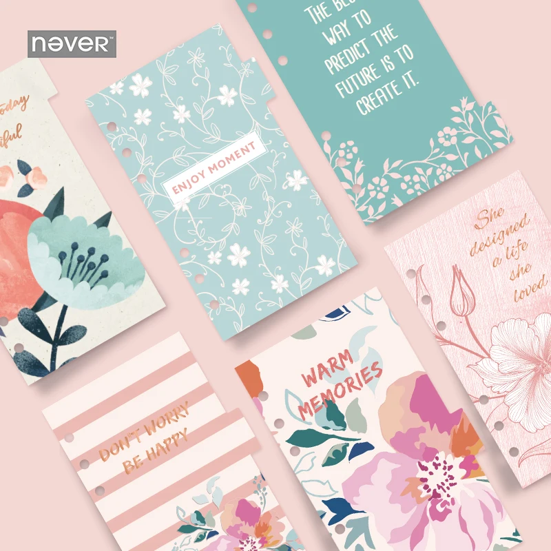 NEVER New 6sheets Fresh flowers Divider Planner Refill Notebook Diy Accessories Matching Filofax Creative cute Gift Stationery
NEVER New 6sheets Fresh flowers Divider Planner Refill Notebook Diy Accessories Matching Filofax Creative cute Gift Stationery