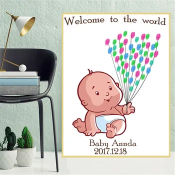 Customized Fingerprint Canvas Painting Guest Book Sign DIY Baby Shower Boy Girl Kid Birthday Baptism Party Decor Lovely Cartoon
Customized Fingerprint Canvas Painting Guest Book Sign DIY Baby Shower Boy Girl Kid Birthday Baptism Party Decor Lovely Cartoon