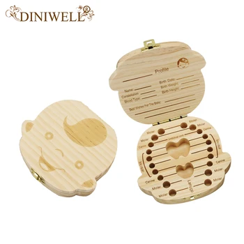 DINIWELL English/Spanish Wooden Baby Tooth Box Organizer Milk Teeth Storage Umbilical Lanugo Save Collect Baby Souvenirs Gifts
DINIWELL English/Spanish Wooden Baby Tooth Box Organizer Milk Teeth Storage Umbilical Lanugo Save Collect Baby Souvenirs Gifts