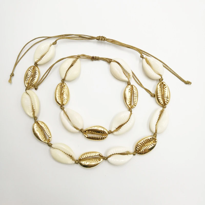 Original Nature and Zinc Alloy Shell Charm Necklace Beige Cord Gold Color Hand Jewelry One Set Necklace for Women Best Gif
Original Nature and Zinc Alloy Shell Charm Necklace Beige Cord Gold Color Hand Jewelry One Set Necklace for Women Best Gif