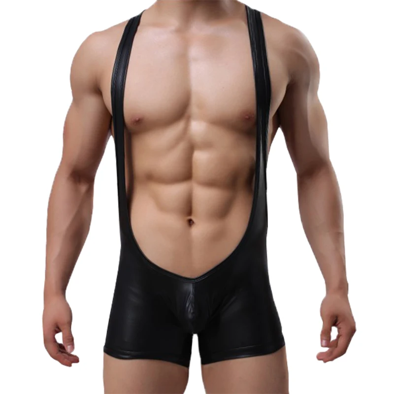 Sexy Gay Male Underwear jockstrap Wrestling Singlets Man Boxers jumpsuit Bodysuit Faux Leather Erotic lingerie Costume
Sexy Gay Male Underwear jockstrap Wrestling Singlets Man Boxers jumpsuit Bodysuit Faux Leather Erotic lingerie Costume