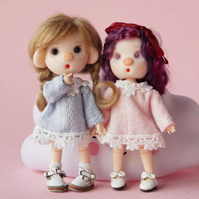 Cute Mini OB11 Blue Lace Dress Outfit for Obitsu11 1/12 Ball Jointed Dolls Clothing Accessories Children New Year gift
Cute Mini OB11 Blue Lace Dress Outfit for Obitsu11 1/12 Ball Jointed Dolls Clothing Accessories Children New Year gift