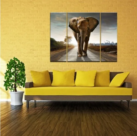XQL ART 3pcs/set HD Oil Painting on Canvas Prints Modern Wall Art Landscape Lonely Elephant Picture For Home Living Room Decor
XQL ART 3pcs/set HD Oil Painting on Canvas Prints Modern Wall Art Landscape Lonely Elephant Picture For Home Living Room Decor
