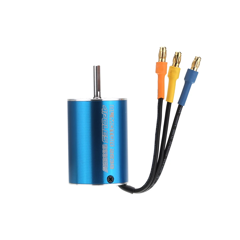 2838 3600KV 4500KV 4P Sensorless Brushless Motor & 35A Brushless ESC Electronic Speed Controller for 114 116 118 RC Car (11)