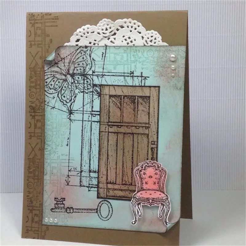 InLoveArts 8Pcs/lot 14*14cm New Decorative Clear Stamps For Scrapbooking Card Album Door Key In This World Wood-Mount Stamp Set
InLoveArts 8Pcs/lot 14*14cm New Decorative Clear Stamps For Scrapbooking Card Album Door Key In This World Wood-Mount Stamp Set