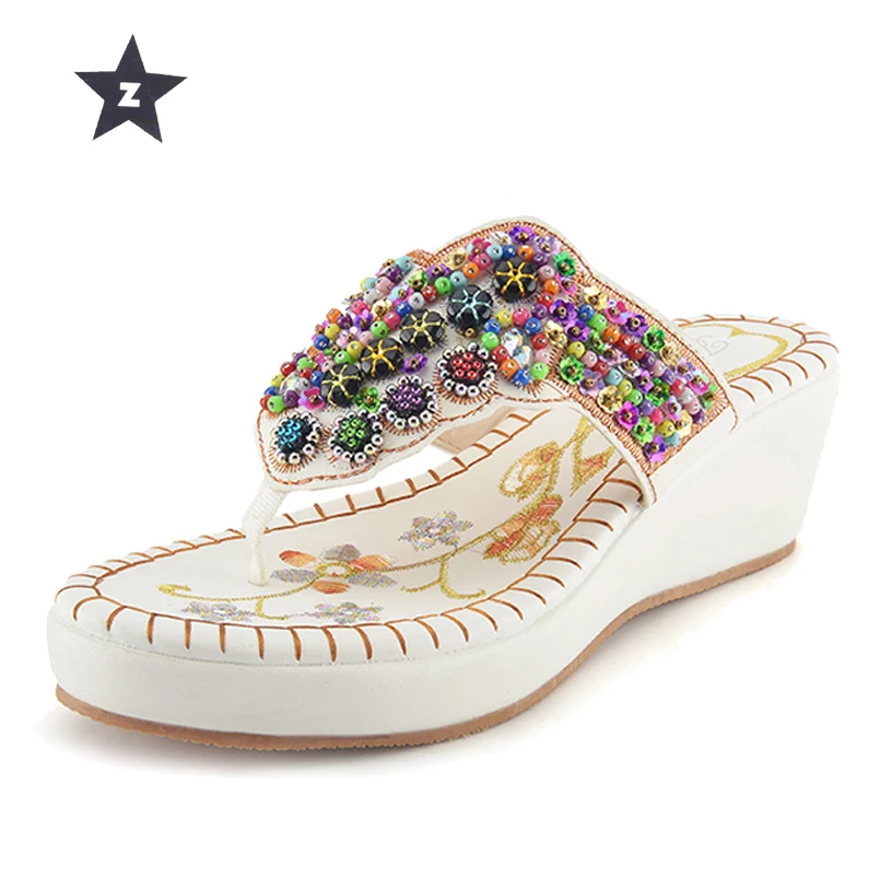 Z Summer Sandals Flip Flops Women Wedges Platform Sandals Women Rivet Rhinestones Beach Slippers Women Shoes High Heels
Z Summer Sandals Flip Flops Women Wedges Platform Sandals Women Rivet Rhinestones Beach Slippers Women Shoes High Heels