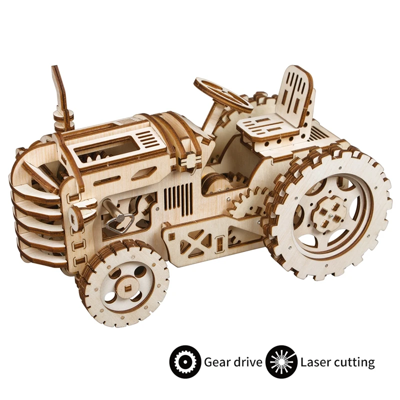 Robotime Vintage DIY Mechanical Gear Drive Tractor 3D Puzzle Wooden Educational Toy Model Building Kit Gift for Children Adult
Robotime Vintage DIY Mechanical Gear Drive Tractor 3D Puzzle Wooden Educational Toy Model Building Kit Gift for Children Adult
