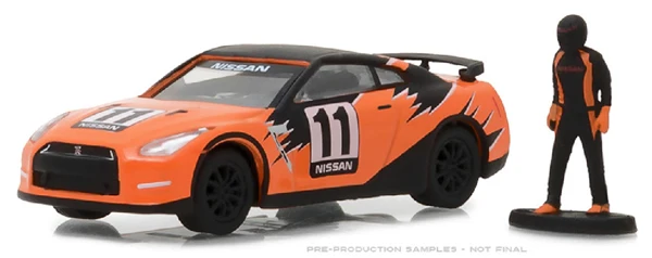 GreenLight 1:64 2011 НСРБ в GT-R (R35) с водитель гоночного автомобиля Бутик брелок для