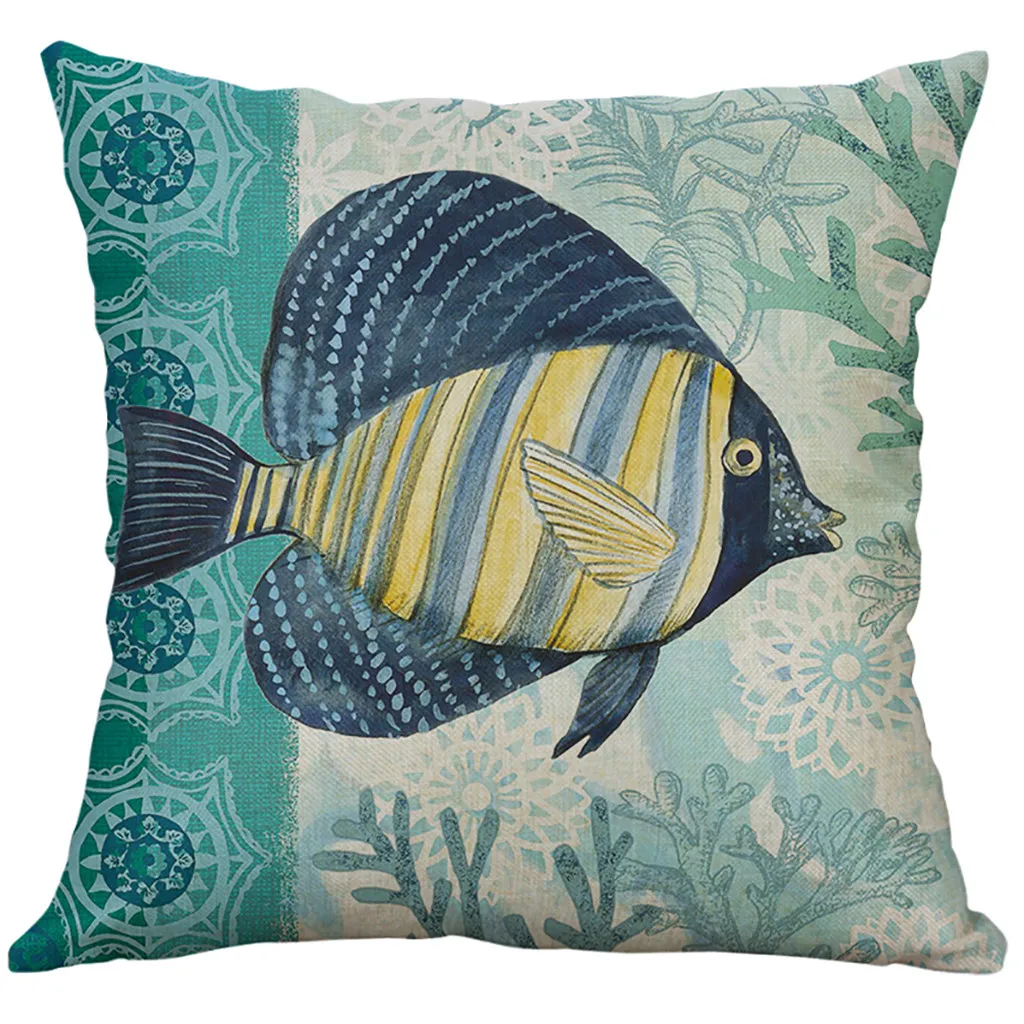 2019 New Sea-fish Printing Square pillowcase Pillow Case Linen Fiber Cushion Sofa Cushion Cover Home Decoration 50x50cm L613
2019 New Sea-fish Printing Square pillowcase Pillow Case Linen Fiber Cushion Sofa Cushion Cover Home Decoration 50x50cm L613