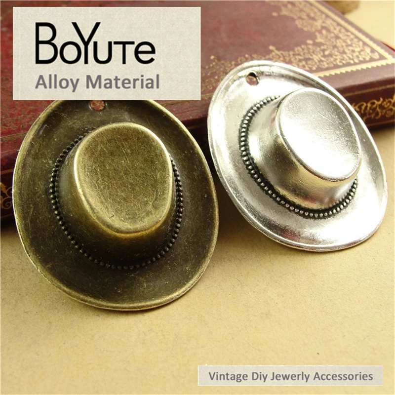 BoYuTe (10 Pieces/Lot) 36*43MM Vintage Zinc Alloy Hat Pendant Antique Bronze Silver Plated Diy Jewelry Accessories Findings
BoYuTe (10 Pieces/Lot) 36*43MM Vintage Zinc Alloy Hat Pendant Antique Bronze Silver Plated Diy Jewelry Accessories Findings