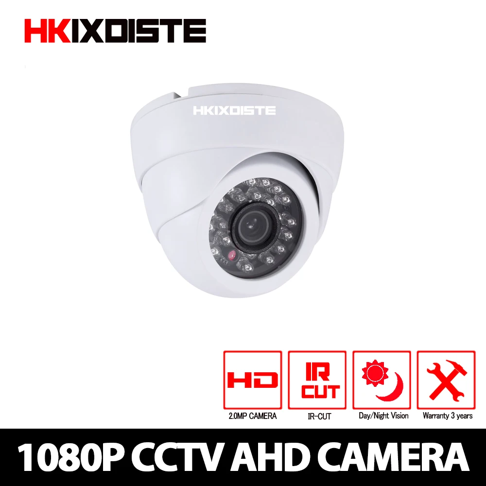 HKIXDISTE HD 1080P AHD-камера купольная ИК-камера ночного видения AHD P2P Android iPhone вид 2 МП CCTV
