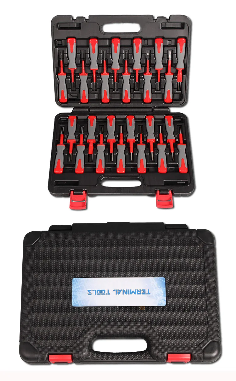 25 in 1 Terminal Removal Tools Release Extractor Crimp Terminal Removal Dismount Tool Kit for audi VW Molex DELPHI tyco AMP
25 in 1 Terminal Removal Tools Release Extractor Crimp Terminal Removal Dismount Tool Kit for audi VW Molex DELPHI tyco AMP