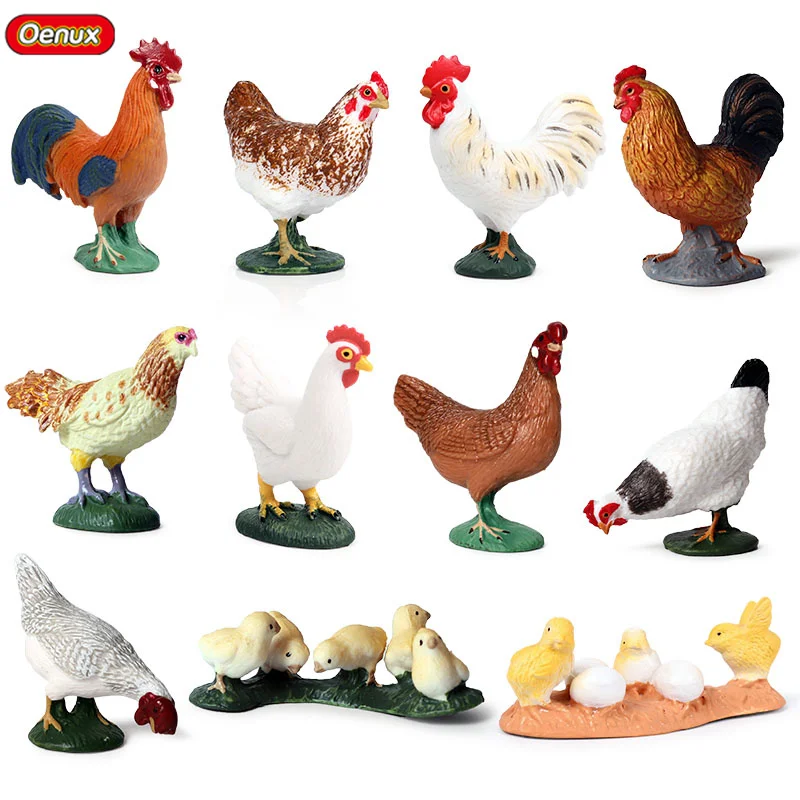 Oenux Farm Animals Chicken Simulation Poultry Rooster Hen Fowl Figurines Home Decoration Model Action Figure Kids Collection Toy
Oenux Farm Animals Chicken Simulation Poultry Rooster Hen Fowl Figurines Home Decoration Model Action Figure Kids Collection Toy