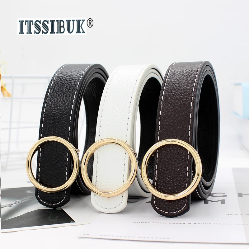 ITSSIBUK 2019 Wind belt decoration flat round buckle fashion simple smooth buckle wide belt
ITSSIBUK 2019 Wind belt decoration flat round buckle fashion simple smooth buckle wide belt