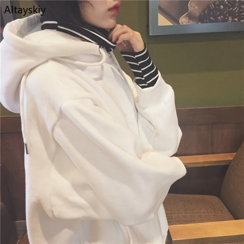 Hoodies Women Hooded Simple All-match Turtleneck Warm Pockets Leisure Sweatshirts Womens Trend Soft Pullovers Chic Kawaii Cute
Hoodies Women Hooded Simple All-match Turtleneck Warm Pockets Leisure Sweatshirts Womens Trend Soft Pullovers Chic Kawaii Cute