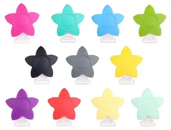 20pc Star Teether Silicone Metal+Plastic Pacifier Clips Holder Infant Soother Chain Baby Teething Beads Jewelry for Baby Carrier
20pc Star Teether Silicone Metal+Plastic Pacifier Clips Holder Infant Soother Chain Baby Teething Beads Jewelry for Baby Carrier