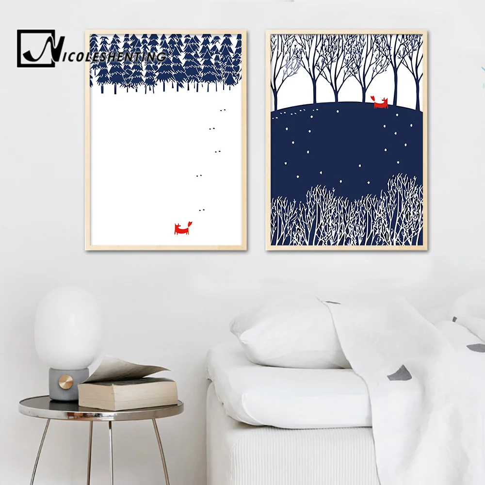 Red Fox Forest Abstract Posters and Prints Minimalist Canvas Art Painting Decorative Picture Nordic Style Kids Decoration
Red Fox Forest Abstract Posters and Prints Minimalist Canvas Art Painting Decorative Picture Nordic Style Kids Decoration