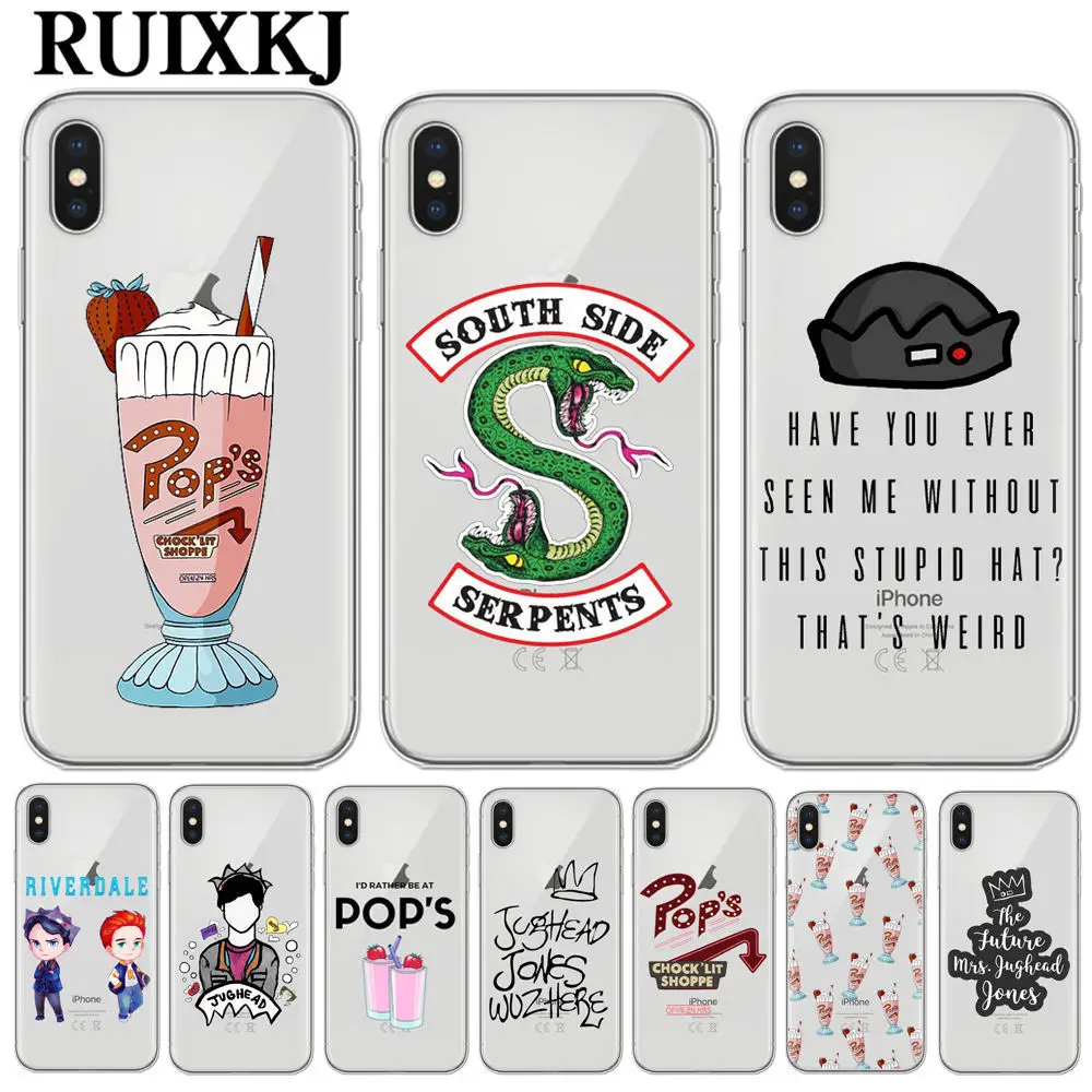 American TV Riverdale Soft Silicone Phone Case for iPhone X 6 7 8 plus 5 5s se 6s Southside Serpents Cover For Coque iPhone 7
American TV Riverdale Soft Silicone Phone Case for iPhone X 6 7 8 plus 5 5s se 6s Southside Serpents Cover For Coque iPhone 7