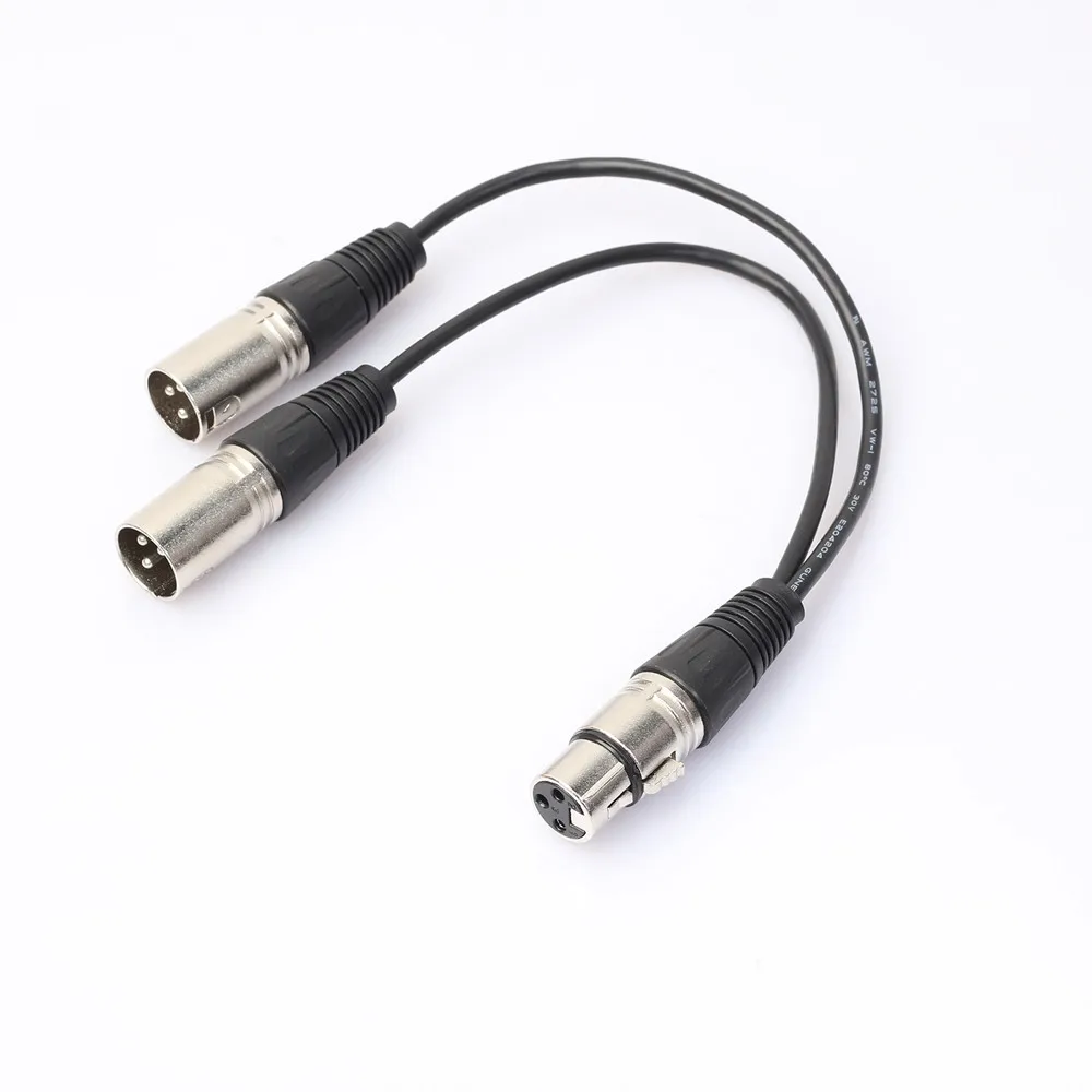 New 3Pin XLR FEMALE Jack To Dual 2 MALE Plug Y SPLITTER Cable Adaptor 1 FT Cord JL.11
New 3Pin XLR FEMALE Jack To Dual 2 MALE Plug Y SPLITTER Cable Adaptor 1 FT Cord JL.11