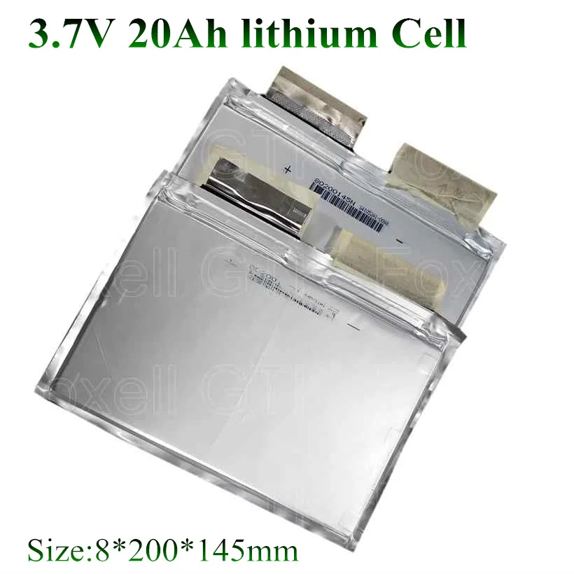 4pcs lithium 3.7v 20Ah lipo cell high current 100A battery 22ah for diy solar battery energy storage ebike scooter 14.8v 12v (1)