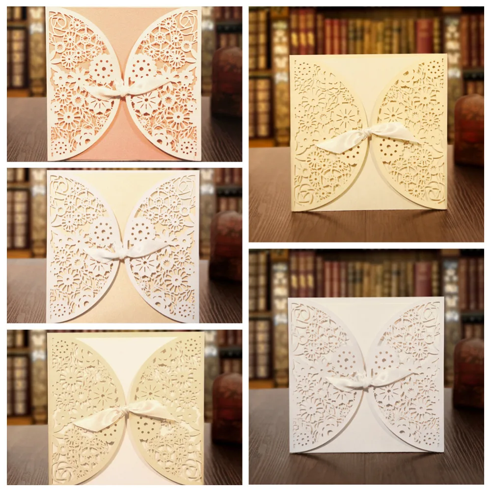 KAIZPA 25pcs A Set Laser Cut Invitations Cards, Lace Invitation Kit for Wedding Bridal Shower Birthday Party
KAIZPA 25pcs A Set Laser Cut Invitations Cards, Lace Invitation Kit for Wedding Bridal Shower Birthday Party