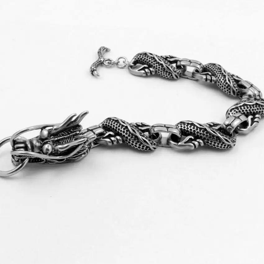 Titanium Steel Faucet Bracelet Men's Vintage Zodiac Faucet Bracelet Stainless Steel Dragon Bracelet
Titanium Steel Faucet Bracelet Men's Vintage Zodiac Faucet Bracelet Stainless Steel Dragon Bracelet