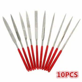 10Pcs Diamond Needle File Set Metal Red Glass Handy Tools Wood Carving Craft Ceramic Files Set Tool Durable
10Pcs Diamond Needle File Set Metal Red Glass Handy Tools Wood Carving Craft Ceramic Files Set Tool Durable