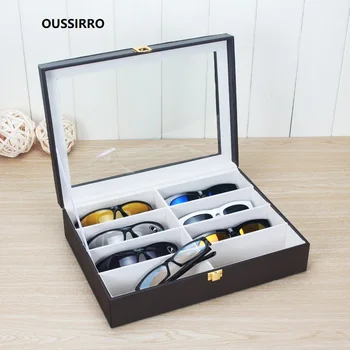 Fashion Eyeglass Sunglass Storage Box Imitation Leather Glasses Display Case Storage Organizer Collector 8 Slot
Fashion Eyeglass Sunglass Storage Box Imitation Leather Glasses Display Case Storage Organizer Collector 8 Slot
