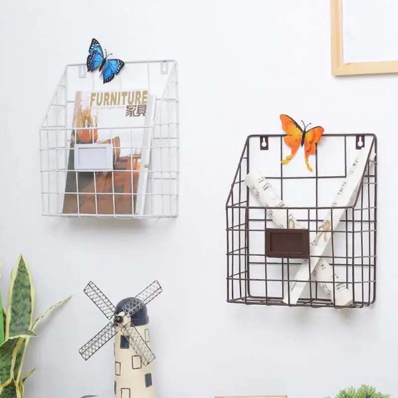 Iron Wall Hanging Storage Basket Multi-purpose Wire Debris Storage Box Magazine Storage Children's Bookshelf Home Decoration
Iron Wall Hanging Storage Basket Multi-purpose Wire Debris Storage Box Magazine Storage Children's Bookshelf Home Decoration