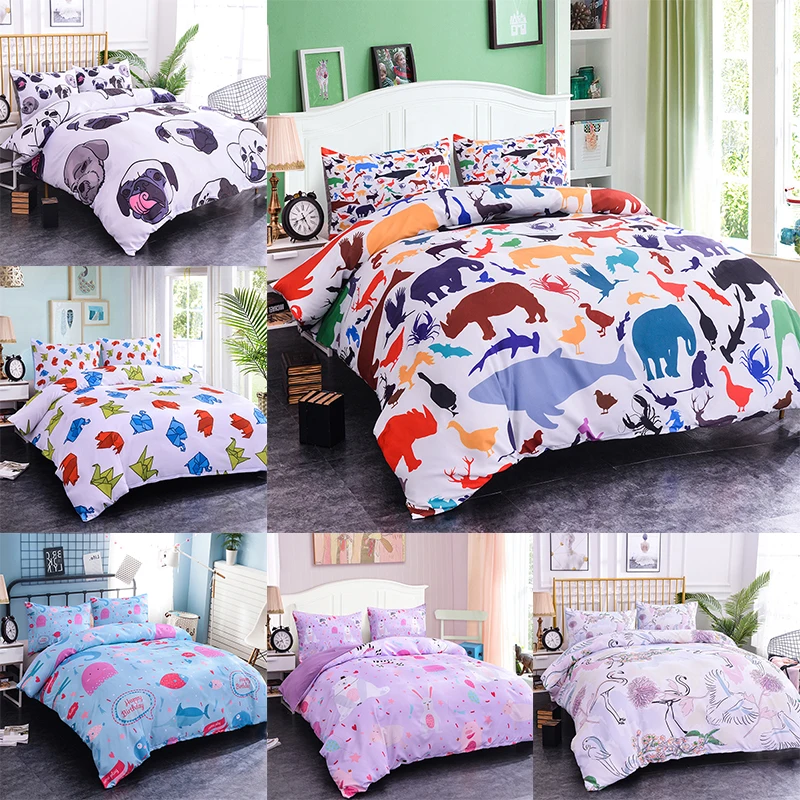 Boniu Cartoon Animal Dog Rabbit Flamingo Paper Crane Pattern Kids Bedding Set For Girls Gifts 2/3pcs Twin Size Duvet Cover
Boniu Cartoon Animal Dog Rabbit Flamingo Paper Crane Pattern Kids Bedding Set For Girls Gifts 2/3pcs Twin Size Duvet Cover