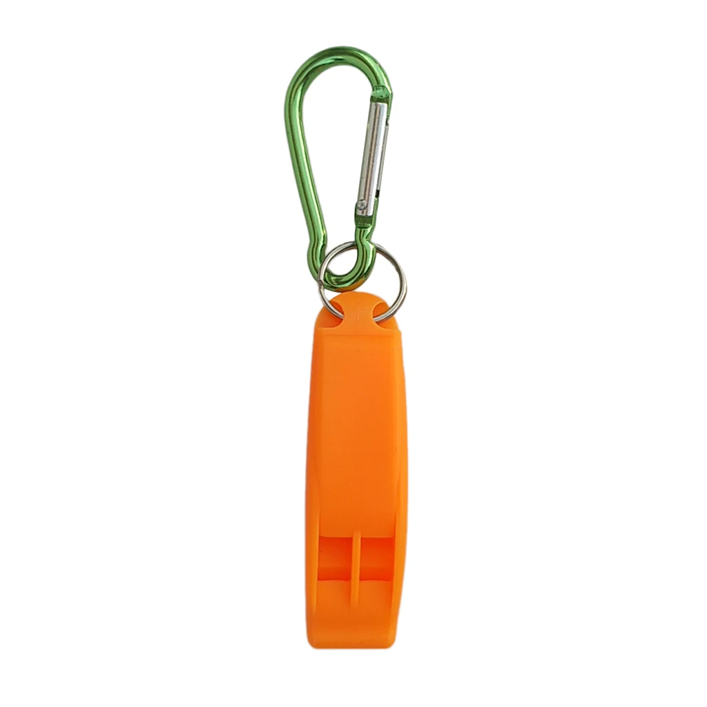 Highly Visible Scuba Diving Emergency Survival Safety Whistle with Snap Clip for Scuba Divers and Snorkelers Boating Camping