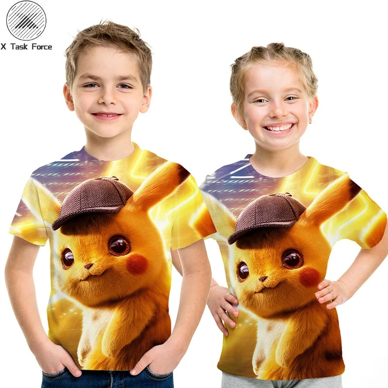 2019 New Cartoon kids T shirts Pokemon Detective Pikachu 3D Printed Children T-shirt Summer Short Sleeve T shirt Boys/girl Tops
2019 New Cartoon kids T shirts Pokemon Detective Pikachu 3D Printed Children T-shirt Summer Short Sleeve T shirt Boys/girl Tops