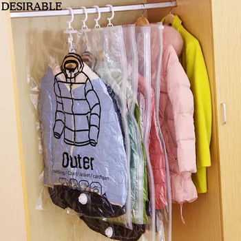 1Pcs Vacuum Compression Bag Foldable with Hang hook Save Space jacket suit Organizer Transparent clothing dustproof storage Bag
1Pcs Vacuum Compression Bag Foldable with Hang hook Save Space jacket suit Organizer Transparent clothing dustproof storage Bag