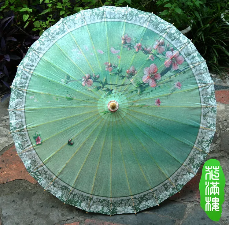 Dia 50cm chinese green spring scenery waterproof parasol oiled paper umbrella Child traditional dance props umbrella
Dia 50cm chinese green spring scenery waterproof parasol oiled paper umbrella Child traditional dance props umbrella