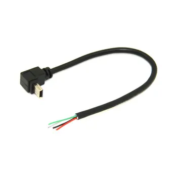 50PCS/Mini USB 5pin Up Right Angled 90 Degree to 4 Wires Open Cable for DIY OEM Black Color 20cm
50PCS/Mini USB 5pin Up Right Angled 90 Degree to 4 Wires Open Cable for DIY OEM Black Color 20cm
