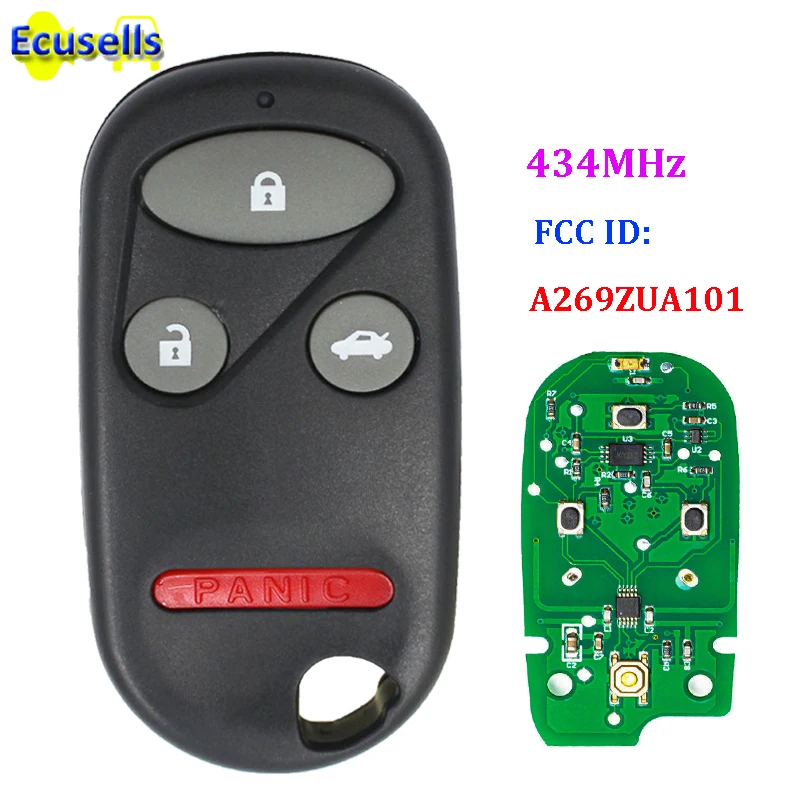 4 button Keyless Entry Remote Car Key Fob for Honda CIVIC ACCORD CR V Insight Odyssey Pilot Prelude 3+1 button 434MHZ A269ZUA101
4 button Keyless Entry Remote Car Key Fob for Honda CIVIC ACCORD CR V Insight Odyssey Pilot Prelude 3+1 button 434MHZ A269ZUA101