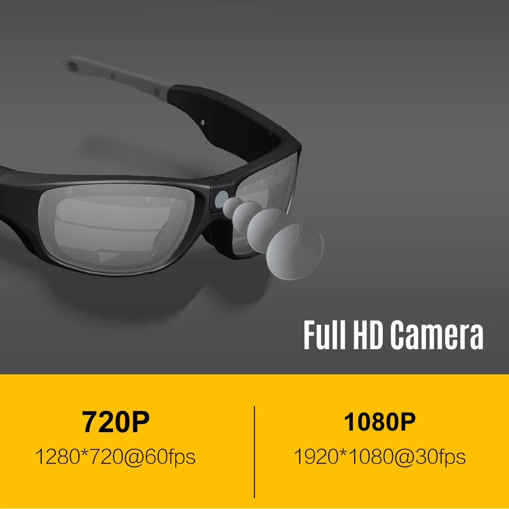Sunshine IP55 Waterproof Smart Video Recording Sunglasses 1080P FHD Outdoor Sports Action Camera with Safety Lenses Sport Design
Sunshine IP55 Waterproof Smart Video Recording Sunglasses 1080P FHD Outdoor Sports Action Camera with Safety Lenses Sport Design