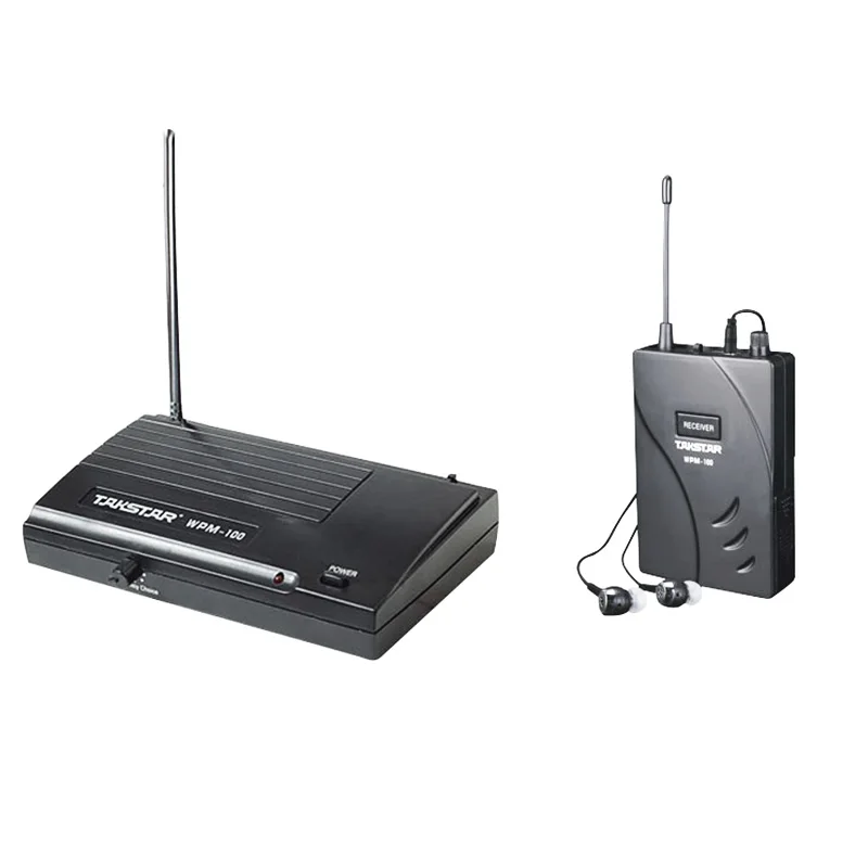 Takstar wpm-100 Wireless Recording studio Monitor System In-Ear UHF Wireless Headset Transmitter Receiver stage Monitor
Takstar wpm-100 Wireless Recording studio Monitor System In-Ear UHF Wireless Headset Transmitter Receiver stage Monitor