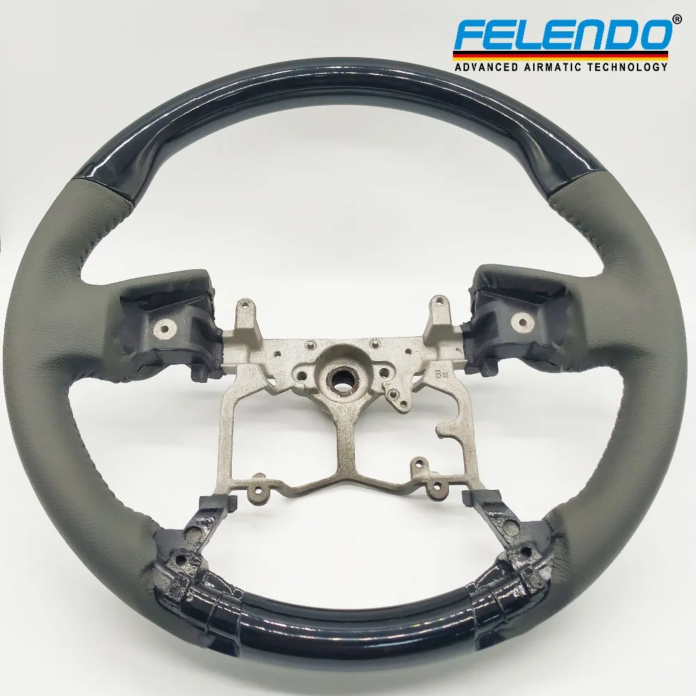 Dark Grey Leather Black Wood Sports Steering Wheel for Toyota 2016-2018 Land Cruiser 2018 Prado 2700 2015-2018 Alphard Crown
Dark Grey Leather Black Wood Sports Steering Wheel for Toyota 2016-2018 Land Cruiser 2018 Prado 2700 2015-2018 Alphard Crown