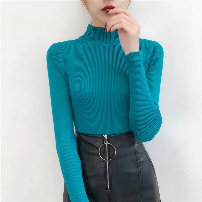Caiyier New 2019 Korean Half Turtleneck Sweater Thick Long Sleeve Pullover Women 7 Colors Fashion Slim Winter Knit Sweater
Caiyier New 2019 Korean Half Turtleneck Sweater Thick Long Sleeve Pullover Women 7 Colors Fashion Slim Winter Knit Sweater