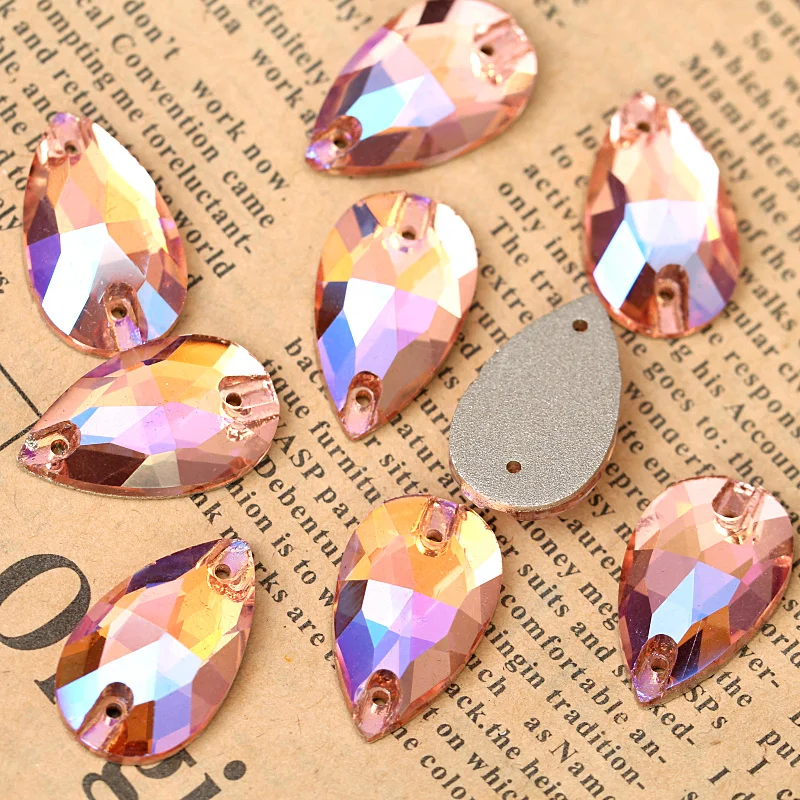 4 Sizes Lt Peach AB Teardrop Glass Sew On Rhinestones Flatback Crystal Sew-on Rhinestones For Clothing Decoration B0142
4 Sizes Lt Peach AB Teardrop Glass Sew On Rhinestones Flatback Crystal Sew-on Rhinestones For Clothing Decoration B0142