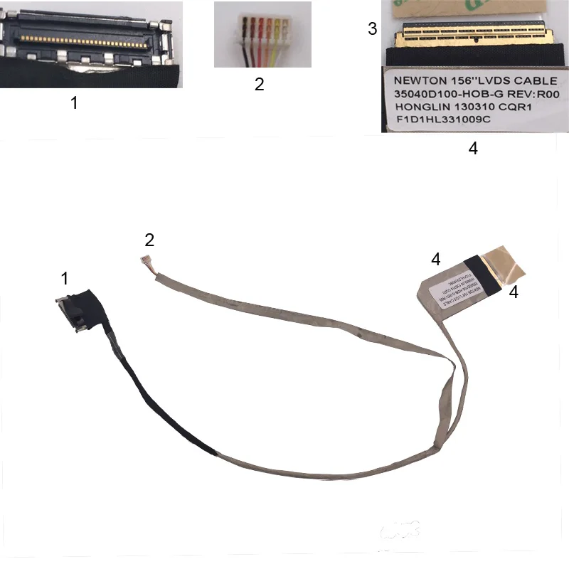 Новый кабель для ноутбука HP Compaq Presario CQ58 PN:35040D100-H0B-G Ремонтный ЖК-кабель LVDS |