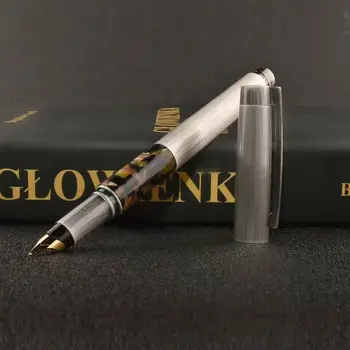 Shanghai Fuliwen 815 Fountain Pen Retro Silver Metal Celluloid Ink Pen M Nib 0.7mm Stationery Office school supplies Writing
Shanghai Fuliwen 815 Fountain Pen Retro Silver Metal Celluloid Ink Pen M Nib 0.7mm Stationery Office school supplies Writing