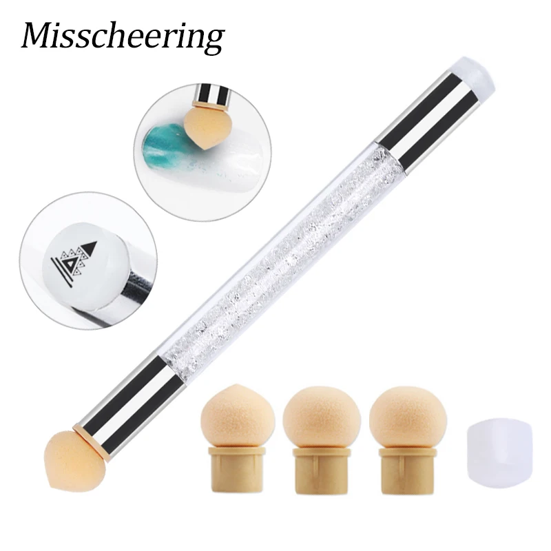 1Pc Double End Sponge Silicone Stamper Heads Rhinestone Handle Nail Art Gel Polish Gradient Brush Pen DIY Painting Manicure Tool
1Pc Double End Sponge Silicone Stamper Heads Rhinestone Handle Nail Art Gel Polish Gradient Brush Pen DIY Painting Manicure Tool