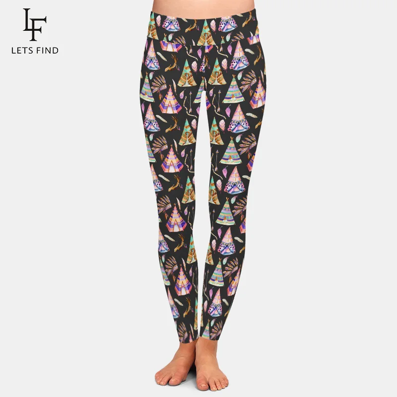 LETSFIND Women Fitness Leggings High Waist 3D Tent Print Pants Elastic Milk Silk Plus Size Black Casual Leggings
LETSFIND Women Fitness Leggings High Waist 3D Tent Print Pants Elastic Milk Silk Plus Size Black Casual Leggings