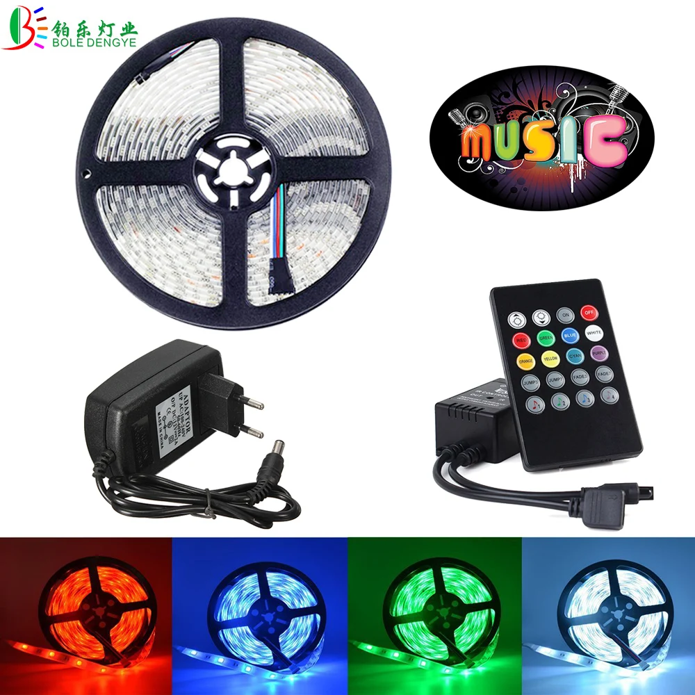 BOLEDENGYE 10M 5M 5050 RGB LED Strip Light Waterproof Music Controller Sound Detective Sensor 2M RGB Rope Kit 12V Power Adapter 
BOLEDENGYE 10M 5M 5050 RGB LED Strip Light Waterproof Music Controller Sound Detective Sensor 2M RGB Rope Kit 12V Power Adapter