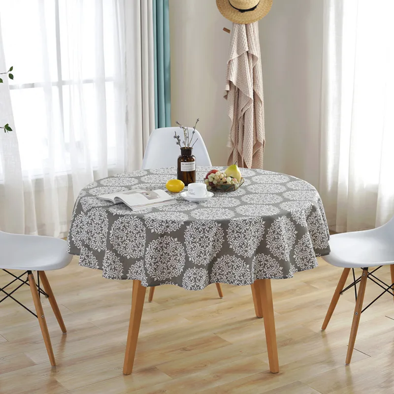 Modern Round Table Cover Cotton Linen Haute Gray 150CM Tablecloths Nordic Style Home Decorative Round High Quality Table Cloths
Modern Round Table Cover Cotton Linen Haute Gray 150CM Tablecloths Nordic Style Home Decorative Round High Quality Table Cloths