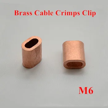 10pcs 6mm M6 Brass Cable Crimps Sleeve Single Hole Ferrule Crimping Loop Oval Wire Rope Clip Swage Fittings
10pcs 6mm M6 Brass Cable Crimps Sleeve Single Hole Ferrule Crimping Loop Oval Wire Rope Clip Swage Fittings